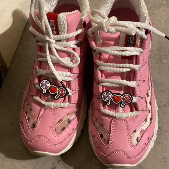 Limited Edition Skechers x Line Friends Pink Choco Sneakers - Picture 8 of 13